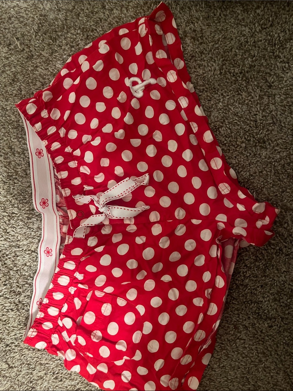 Women’s Phillies Red Polka Dot Pajama Shorts